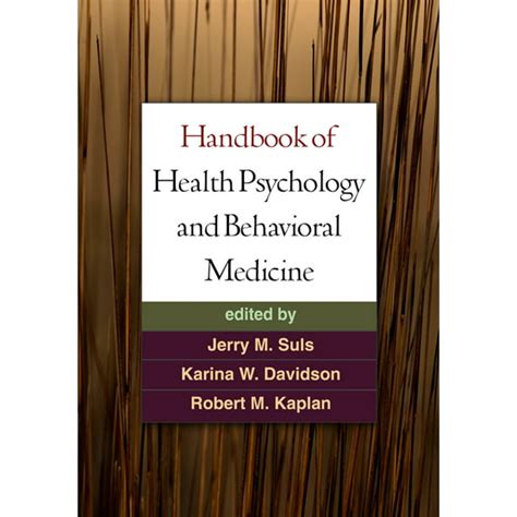 Handbook of health psychology and behavioral medicine download. - El manual de mi mente reservoir grafica.