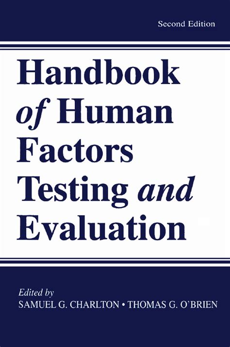 Handbook of human factors testing and evaluation. - Handbook of spatial epidemiology chapman and hall crc handbooks of modern statistical methods.