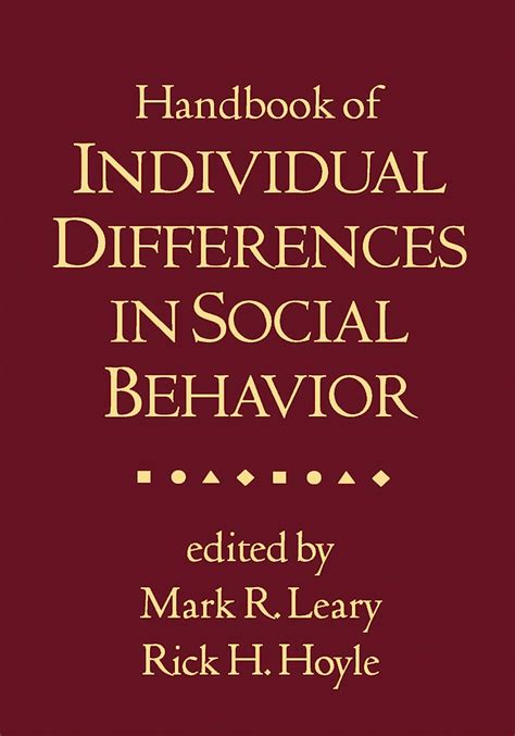 Handbook of individual differences in social behavior by mark r leary. - Proceso formativo del código orgánico tributario.