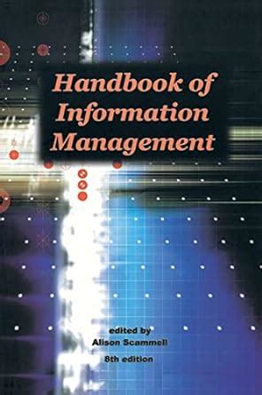 Handbook of information management by alison scammell. - Manual da impressora hp deskjet d1460.