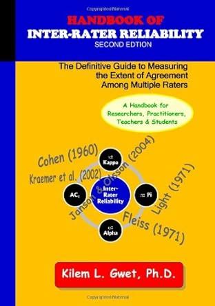 Handbook of inter rater reliability 2nd edition. - Wsda washington private applicator study guide.