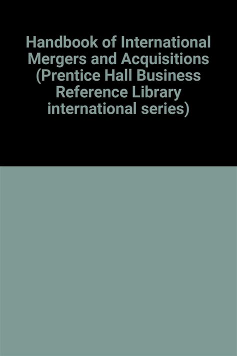 Handbook of international mergers and acquisitions by gernard picot. - Geschiedenis der japansche penetratie in mantsjoerije als volkenrechtelijk probleem..