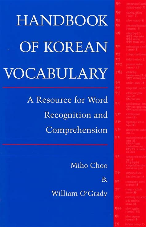 Handbook of korean vocabulary by miho choo. - Man blir en helt annan människa ....