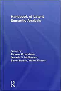 Handbook of latent semantic analysis university of colorado institute of cognitive science series. - Geografie manual pentru clasa a xi a.