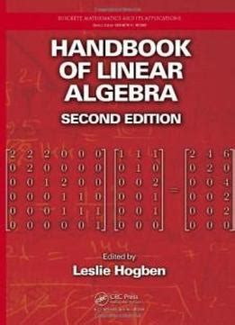 Handbook of linear algebra second edition discrete mathematics and its. - Manual de aceite de transmision optra.