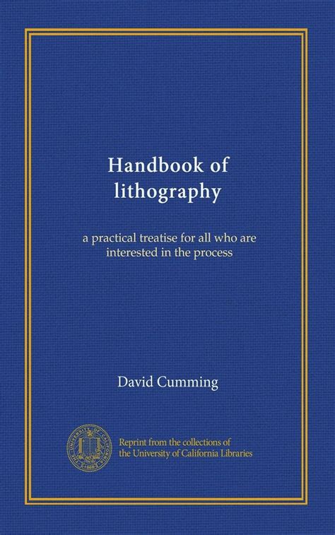Handbook of lithography by david cumming. - Pétrarque, boccace, et les débuts de l'humanisme en italie.