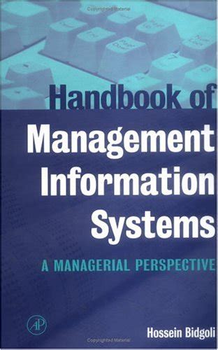 Handbook of management information systems a managerial perspective. - Manuale d'uso delle idropulitrici annovi reverberi.