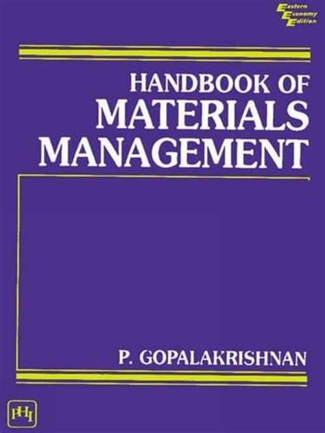 Handbook of materials management by p gopalakrishnan. - Fundamentals of heat and mass transfer incropera 6th solution manual.