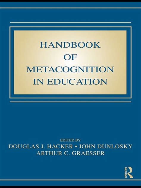Handbook of metacognition in education by douglas j hacker. - Kawasaki zx9r zx 9r 1998 manuale di servizio di riparazione.