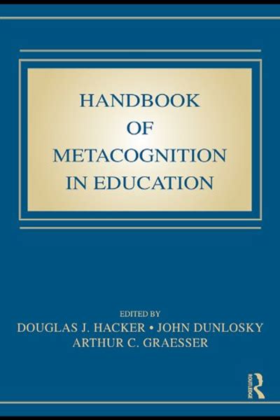 Handbook of metacognition in education educational psychology. - 1996 yamaha manual de reparación de servicio fuera de borda.