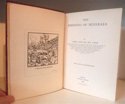 Handbook of mineral dressing first edition. - Medieval and early modern times textbook.