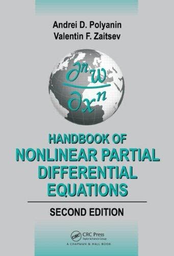Handbook of nonlinear partial differential equations second edition handbooks of mathematical equations. - A practical guide to combinatorial chemistry by anthony w czarnik.