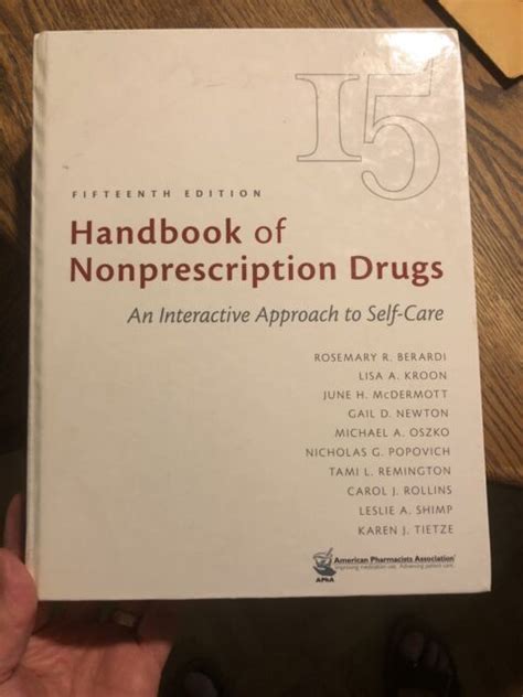 Handbook of nonprescription drugs 15th edition. - 2009 santa fe manual del propietario.