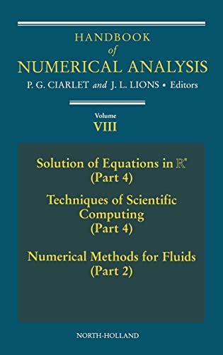 Handbook of numerical analysis finite element methods handbook of numerical analysis. - Manual de solución de estimación óptima.