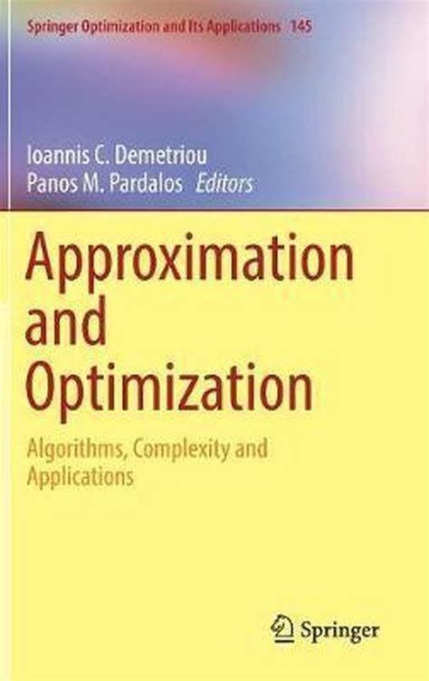 Handbook of optimization in medicine springer optimization and its applications. - Mir aber zerriss es das herz.