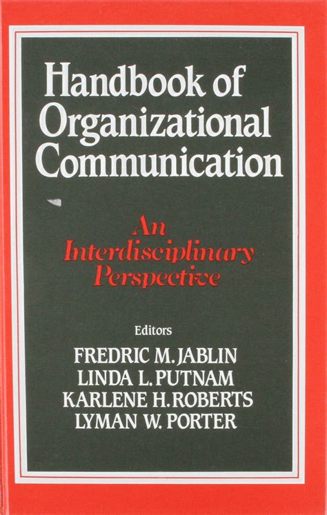 Handbook of organizational communication an interdisciplinary perspective. - Manuale umidificatore ad ultrasuoni orso polare.
