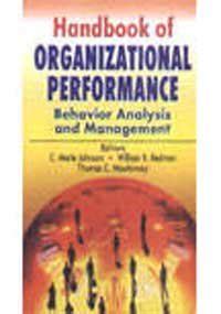 Handbook of organizational performance handbook of organizational performance. - Sociedad de la informacion y cultura mediatica.