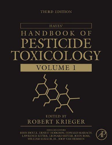 Handbook of pesticide toxicology two volume set by robert krieger. - Bioterrorism a guide for first responders second edition.