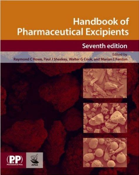 Handbook of pharmaceutical excipients 7th edition. - Jean pauls jugendjahre und seine hofer zeit.