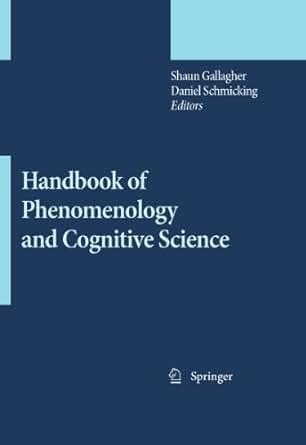 Handbook of phenomenology and cognitive science 1st edition. - Manual de taller renault clio 2.
