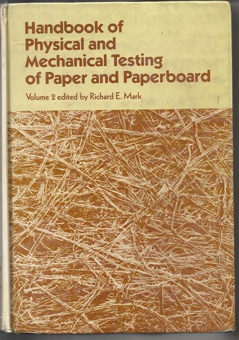 Handbook of physical and mechanical testing of paper and paperboard. - Manuali di officina per motori fuoribordo evinrude.