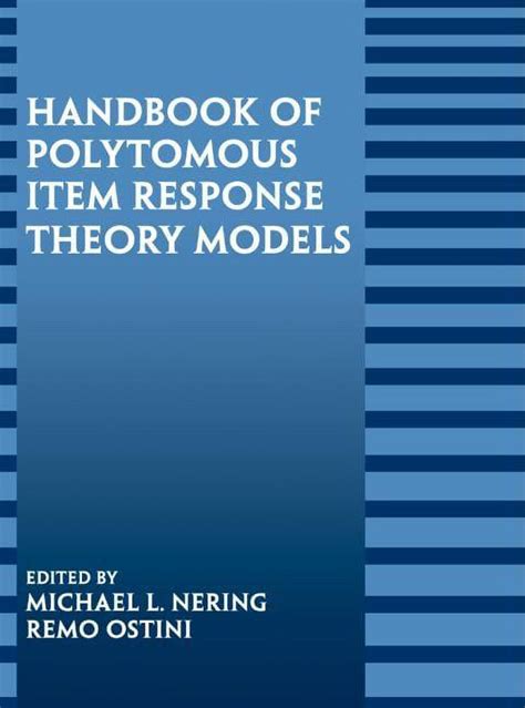 Handbook of polytomous item response theory models. - She smells the dead spirit guide 1 by e j stevens.
