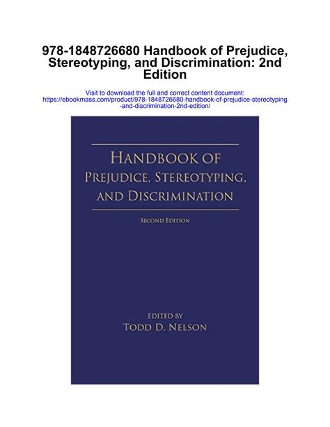 Handbook of prejudice stereotyping and discrimination 2nd edition digital. - Guida per l'utente delle cuffie bluetooth jabra.