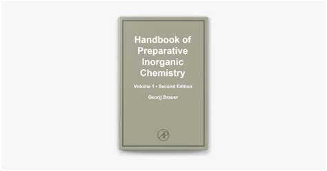 Handbook of preparative inorganic chemistry second edition volume 1. - Stihl sr5600 backpack mist sprayer service manual.