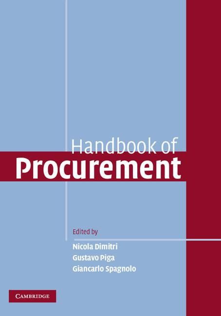 Handbook of procurement handbook of procurement. - The complete guide to london 2012 olympics.