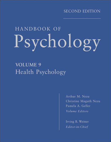 Handbook of psychology health psychology by irving b weiner. - Holt spanish 2 textbook answer key.
