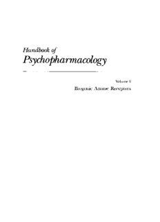 Handbook of psychophrmacology volume 6 biogenic amine receptors. - La formation en muse ologie et en e ducation muse ale a   travers le monde.