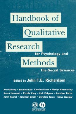 Handbook of qualitative research methods for psychology and the social sciences. - K92 service manual tuff torq parts.