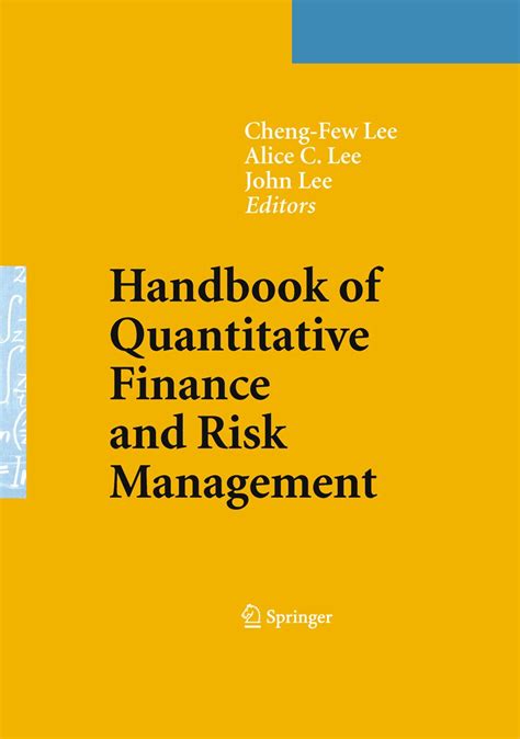 Handbook of quantitative finance and risk management. - Mercury mariner außenborder 25 bigfoot 4 hub 1998 modell service reparaturanleitung.