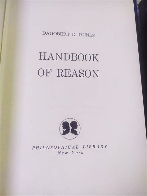 Handbook of reason by dagobert d runes. - Title medical laboratory manual for tropical countries.