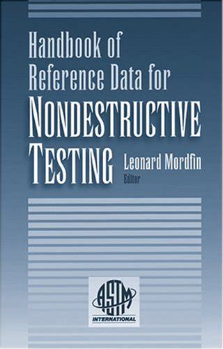 Handbook of reference data for nondestructive testing astm data series publication. - Aktive unternehmensführung in klein- und mittelbetrieben.