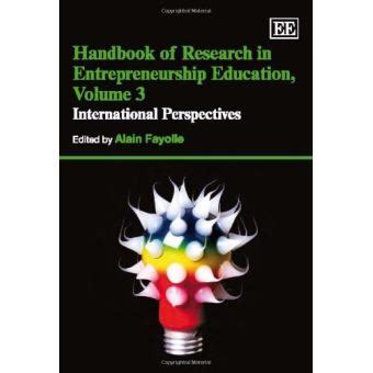 Handbook of research in entrepreneurship education. - American diabetes association complete guide to diabetes institutional.