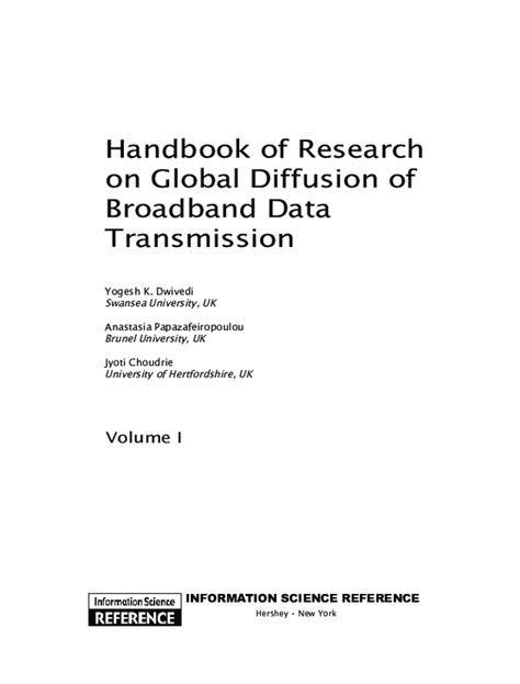 Handbook of research on global diffusion of broadband data transmission 2 vols. - Manual de contenido de apics cpim.