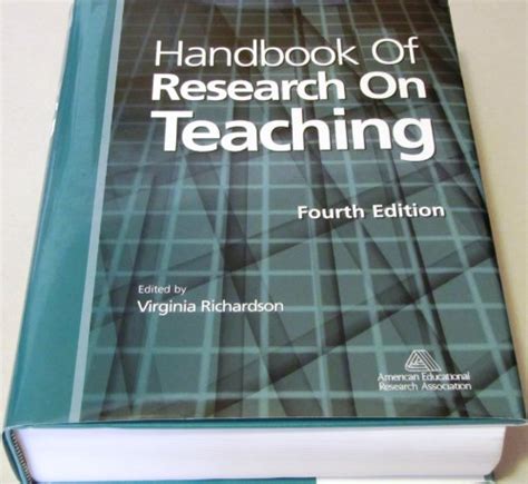 Handbook of research on teaching 4th edition. - Esprit encyclopédique en dehors de l'encyclopédie: réaumur.