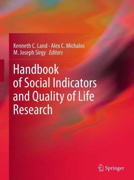Handbook of social indicators and quality of life research by kenneth c land. - Whirlpool cabrio washer manual top load.