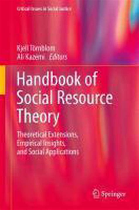 Handbook of social resource theory by kjell t rnblom. - Darstellung anorganischer präparate zur einführung in die präparative anorganische chemie..