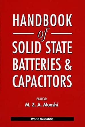 Handbook of solid state batteries and capacitors. - The wall street journal complete money and investing guidebook dave kansas.