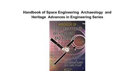 Handbook of space engineering archaeology and heritage advances in engineering series. - 1995 yamaha vmax service repair maintenance manual.