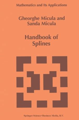 Handbook of splines by gheorghe micula. - 1997 bmw 328i convertible owners manual.