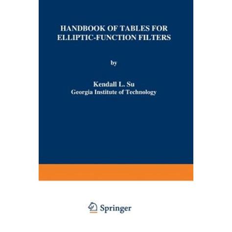 Handbook of tables for elliptic function filters 1st edition. - Money for minors a student apos s guide to economics.