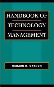 Handbook of technology management by gerard h gaynor. - Chronik der brunnen von kaiserslautern =.