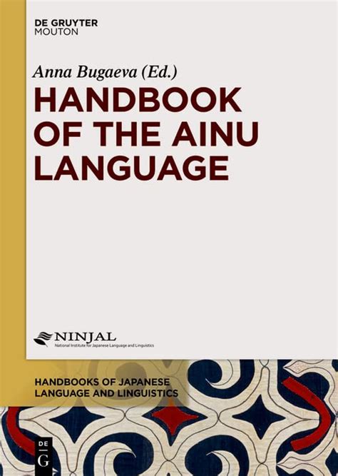 Handbook of the ainu language by anna bugaeva. - Echinger dörfer im wandel der zeit.