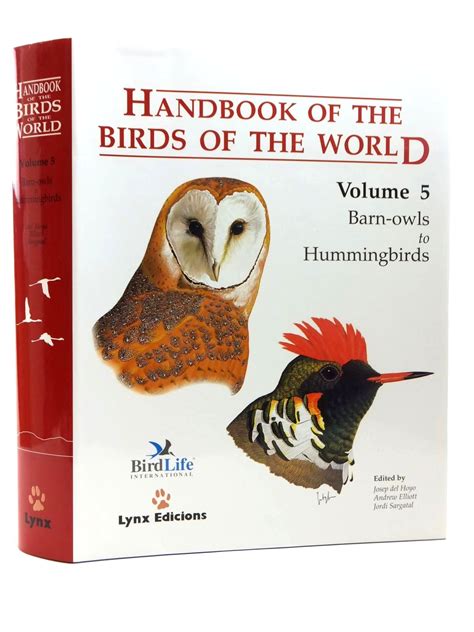 Handbook of the birds of the world barn owls to hummingbirds v 5. - Gleichgewicht des lichts der tages- und der nachtsterne.