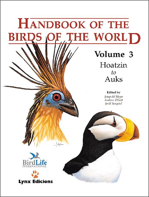 Handbook of the birds of the world volume 3 hoatzin to auks. - Download di tutti i manuali di assistenza per moto.