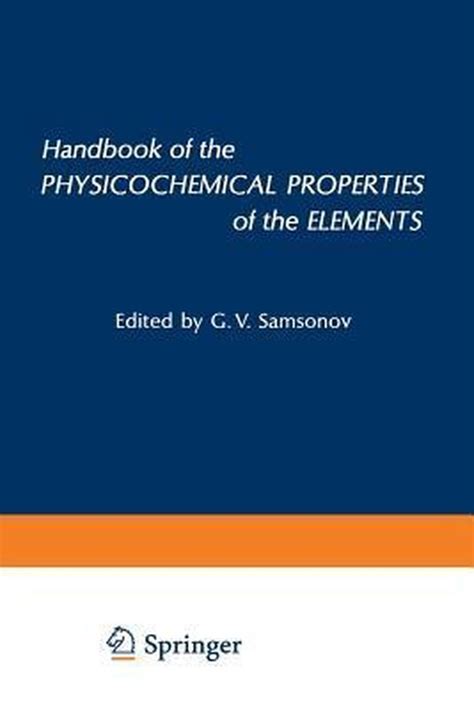 Handbook of the physicochemical properties of the elements. - Deutz 914 dieselmotor werkstatt service handbuch.