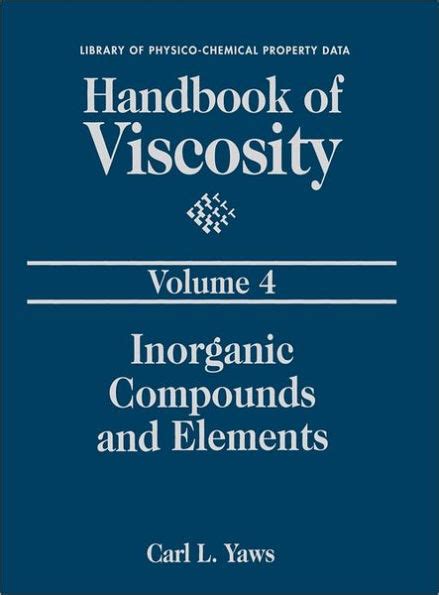 Handbook of viscosity inorganic compounds and elements by carl l yaws. - Toyota rav4 diagrama de cableado eléctrico manual.